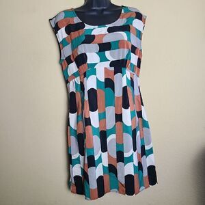 Three Ena Geometric Dress  